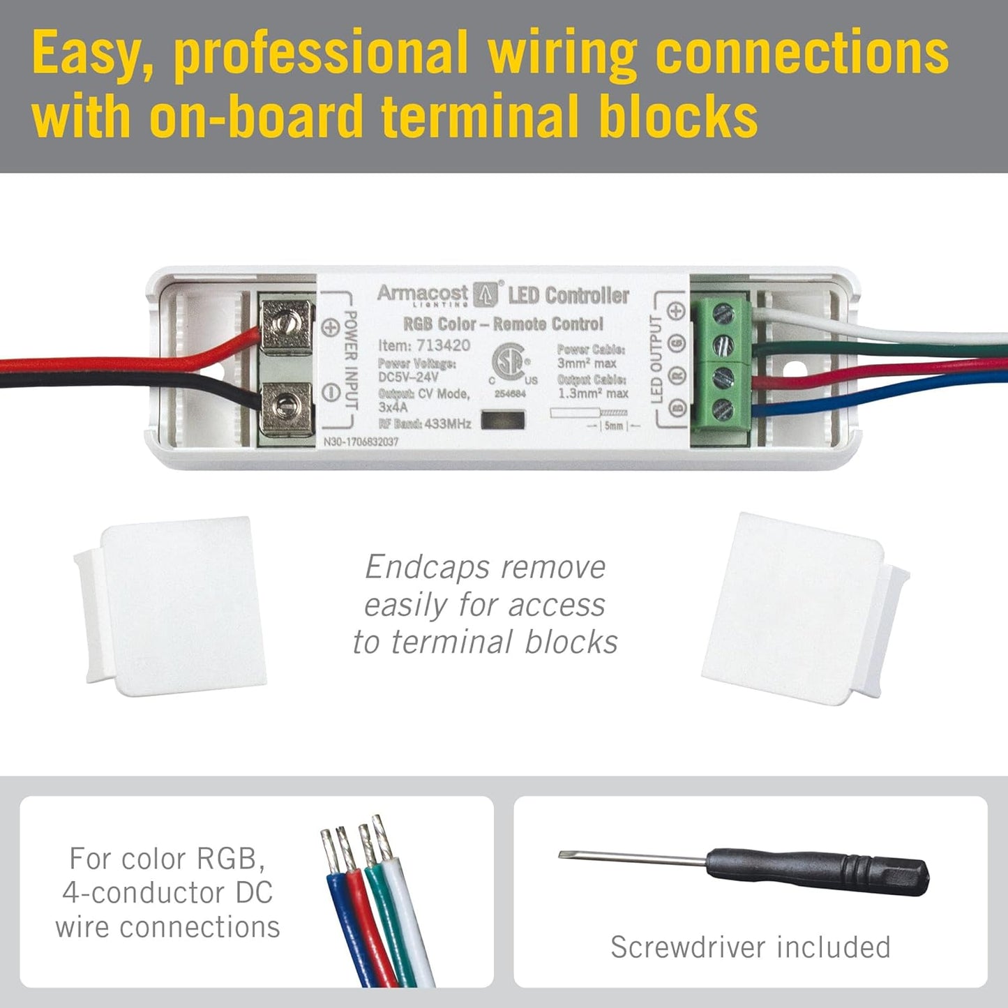 713420 Proline LED Lighting Controller, White