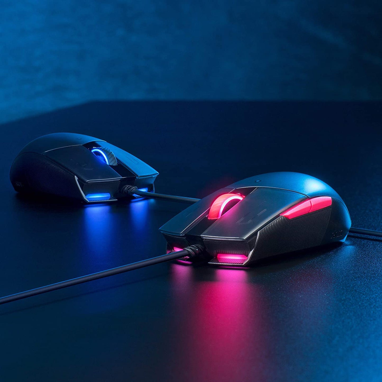 Optical Gaming Mouse - ROG Strix Impact II Electro Punk Edition | 6,200 DPI Sensor | Wired Gaming Mouse for PC | Ultimate Comfort | Aura Sync RGB, Armoury II