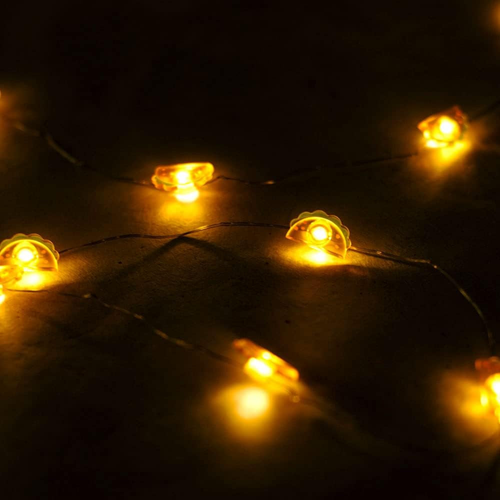 Taco LED String Lights - Battery Operated Stoner Room Decor Indoor String Lights