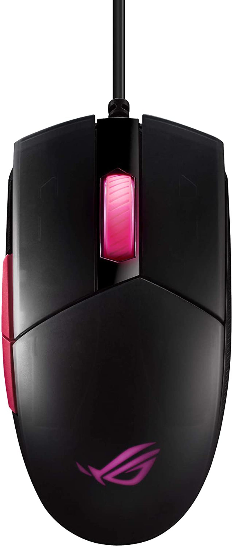 Optical Gaming Mouse - ROG Strix Impact II Electro Punk Edition | 6,200 DPI Sensor | Wired Gaming Mouse for PC | Ultimate Comfort | Aura Sync RGB, Armoury II