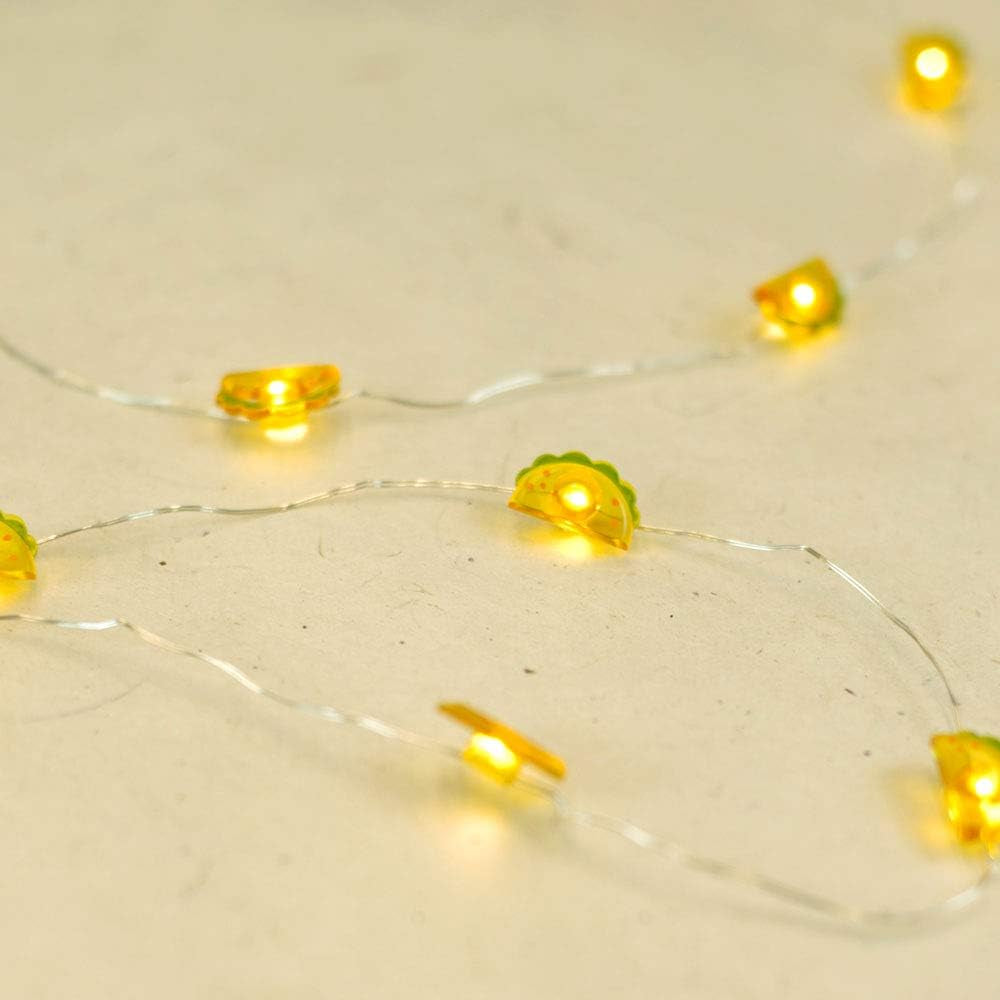 Taco LED String Lights - Battery Operated Stoner Room Decor Indoor String Lights