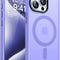 Magnetic Heavy Duty Back Cover for Apple Iphone 15 Pro Max, Purple