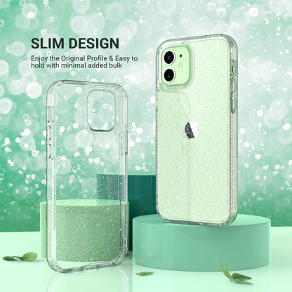 Iphone 12 Case, Iphone 12 Pro Case, Anti-Scratch Shockproof Bumper Slim Phone Case for Apple Iphone 12 / 12 Pro, Crystal Clitter