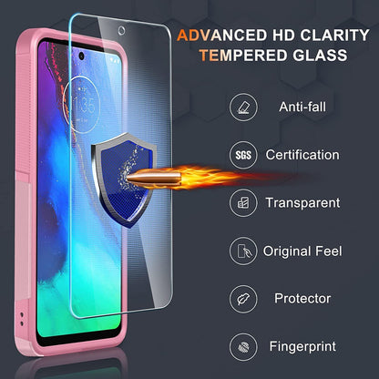 For Iphone 16 Pro Max/16 Pro/16 plus Shockproof Phone Case Cover +Tempered Glass