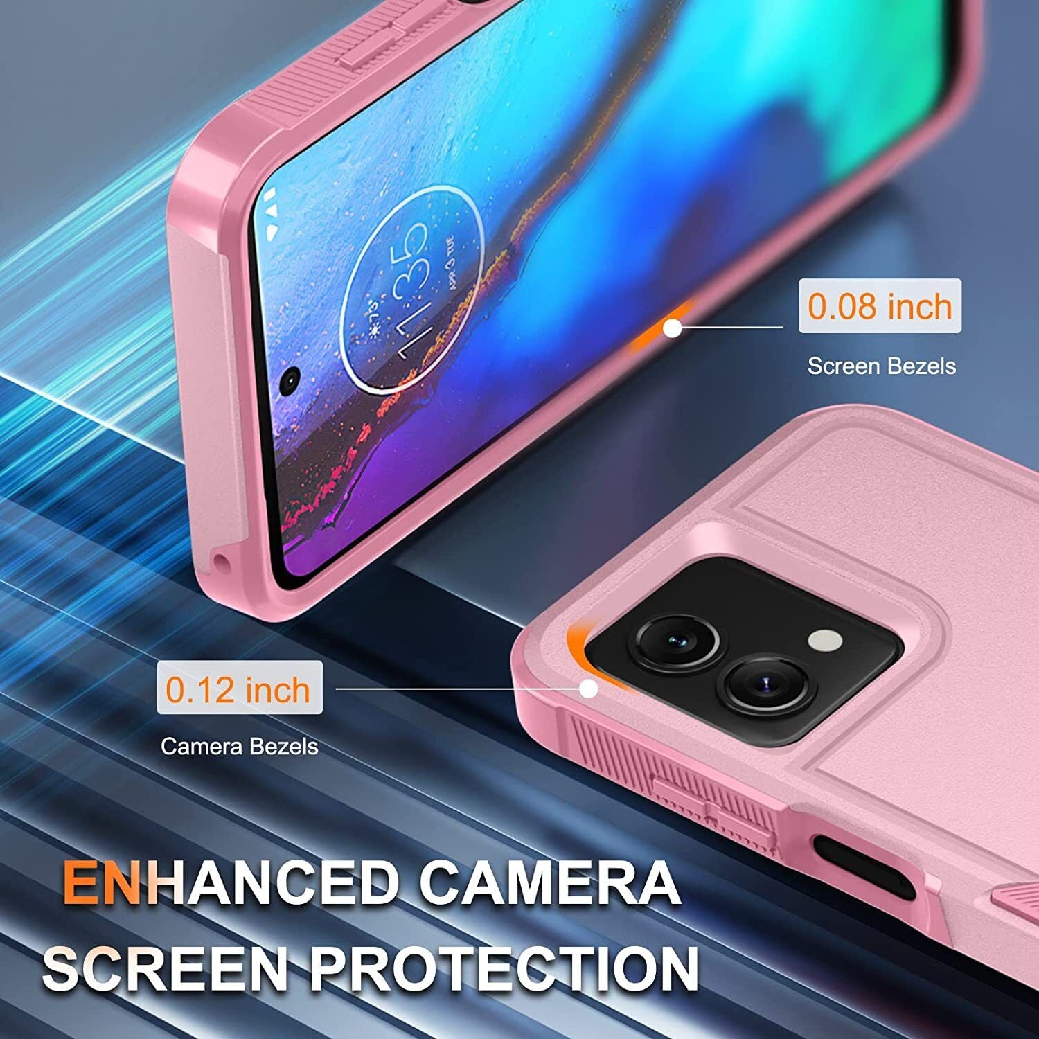 For Iphone 16 Pro Max/16 Pro/16 plus Shockproof Phone Case Cover +Tempered Glass