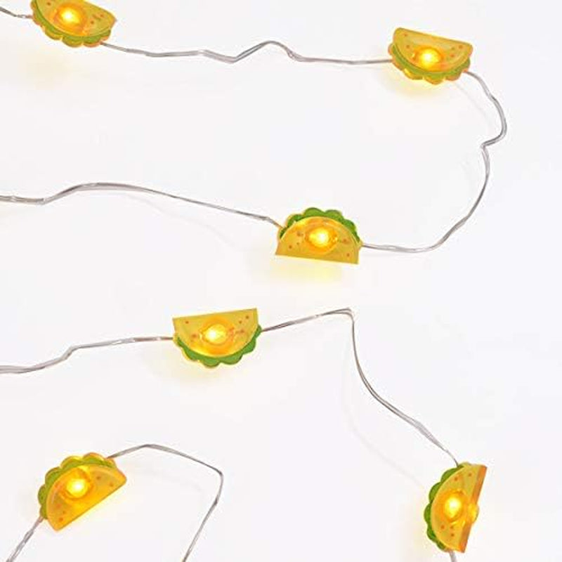 Taco LED String Lights - Battery Operated Stoner Room Decor Indoor String Lights